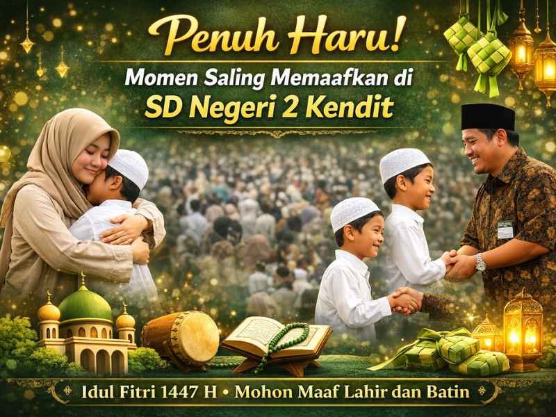 Penuh Haru! Momen Saling Memaafkan di SD Negeri 2 Kendit Saat Idul Fitri 1447 H